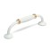 PC176BL LIGHT tundra handle, m/o 96 mm, white color with gold