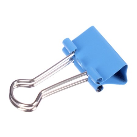 Paper clamps 19 mm, 12 pieces, Devente, metal, mix x 4 colors, cardboard box-2