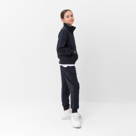 Children's costume (sweatshirt, trousers) minku color graphite, height 158 ​​cm-13