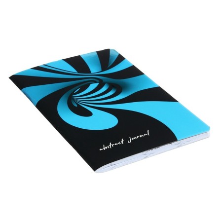 Note book A5, 56 sheets "Abstraction", cardboard cover, lamination "SOFT-Tach", selective UV-LK, Block 65g/m2-1