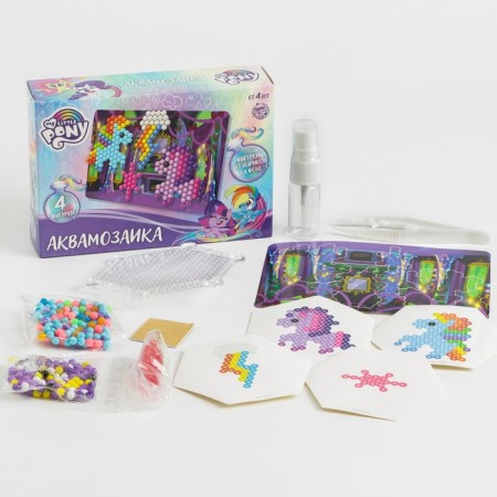 Aquamosaic with decorations, my Little Pony, 4 figures-1