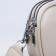 Cross-Body bag on zippers, external pocket, beige color