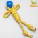 Cable toy "man" with a ball, 75 g, up to 24 cm, mix of flowers
