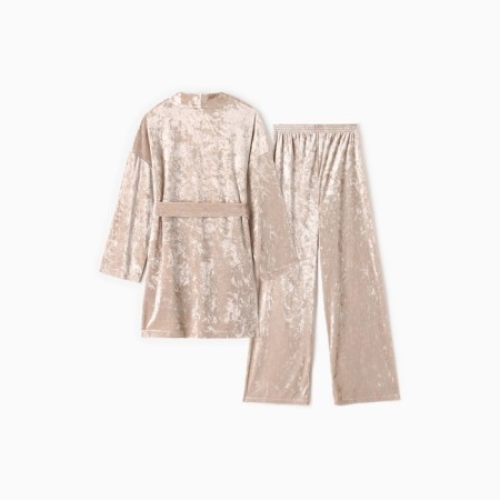 Female set (jacket, trousers) KAFTAN VELVET p. 48-50, beige-6