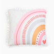 Boho Rainbow decorative Ethel Pillow, 40*40 cm, 100% p/e, velor