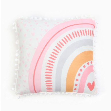 Boho Rainbow decorative Ethel Pillow, 40*40 cm, 100% p/e, velor