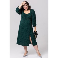 Women's dress, size 58, green color