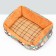 Animal bed lynch + rattan rug, 45 x 30 x 15 cm, beige-gray