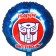 Airy ball "Happy Birthday!", 18 inches, foil, transformers