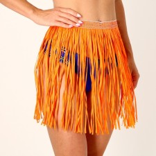 Hawaiian skirt, 40 cm, orange color
