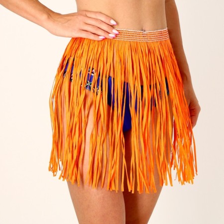 Hawaiian skirt, 40 cm, orange color