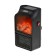 Portable heater Luazon LTO-09, 500W, 23 m², 2 modes, black, Eurovilka