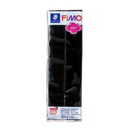 Plastic - polymer clay, 454 g, Soft, black