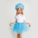 Carnival set "Snow Maiden": T -shirt, skirt, kokoshnik, thermonacleka, 98–110 cm