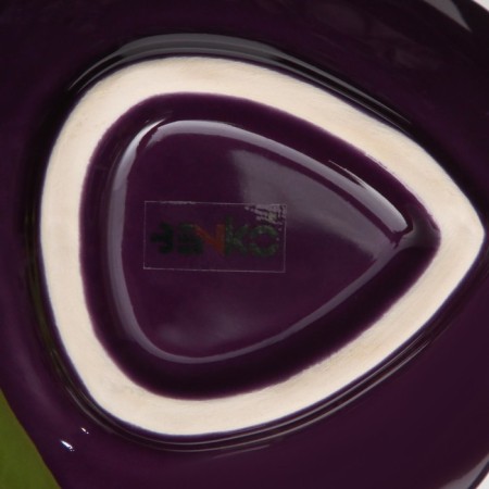 Ceramic blackberry plate, deep, purple, 17 cm, 1 variety, Iran-4