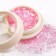 Opal powder for decor, in a jar, pink color