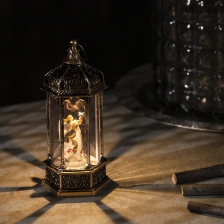 LED figure "Angel in the rotunda" 6.3 × 14 × 6.3 cm, plastic, batteries AG13x3, glow warm white