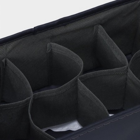 Organizer for linen 8 cells LadOM, 24x14x10 cm, graphite color-3
