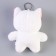 Soft toy "Cat with heart" on a key fob, 14 cm, color mix