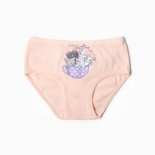 Трусы для девочки, цвет пудра, рост 128