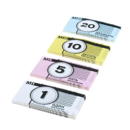 Board Economic Game "Money Polys", 60 cards, 8+-10
