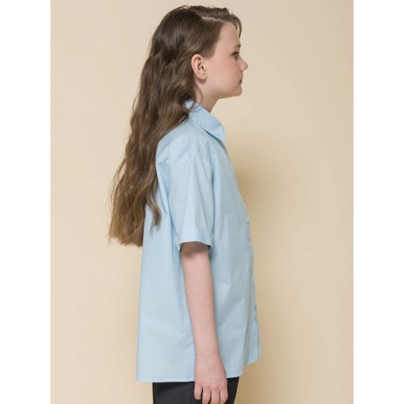 Blouse for girls, height 134 cm, blue color-1