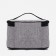Cosmetic bag with a zipper, with a lining, the color is gray
