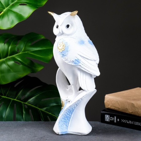 Figure "Wise Eagle Filin" Gzhel Gold, 15x14x34cm-3