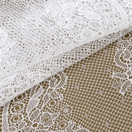 Lace elastic fabric, 180 mm × 2.7 ± 0.5 m, white color-1