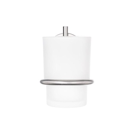 A glass for toothbrushes Inox-2