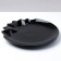 Ceramic “Obsidian” plate, black, 27 cm, black color