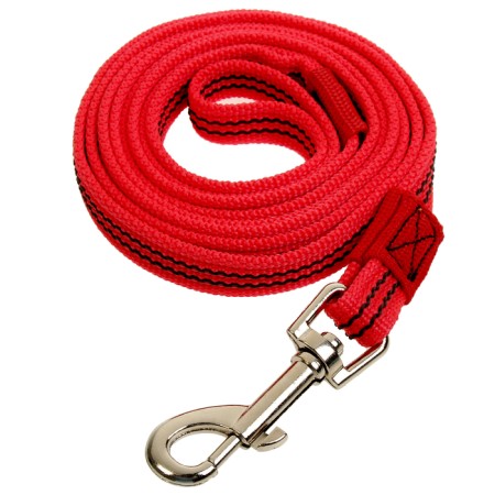 Kaponnoye Zononic leash with latex thread, 2 m x 1.5 cm, red