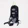Tourist backpack with extension, 7 l, outer pocket, black/green color