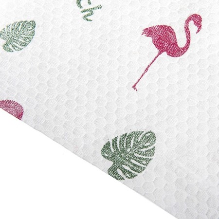 Bamboo napkins in a roll “Flamingo” print, 50 pcs, 30x30 cm-3