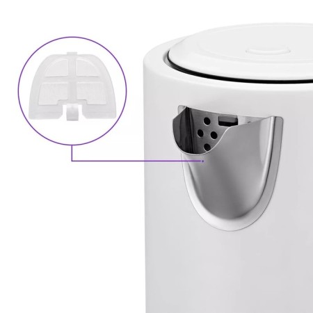 Electric kettle KitFort KT-6189, Metal, 1.7 L, 2200 W, adjustment T °, ​​White-6