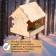 DIY wooden feeder for birds "Fox with an umbrella", 19 × 24 × 21 cm, Greengo