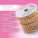 A chain with pearls, metal, plastic, 3.5 mm, 9 ± 1 m, gold color
