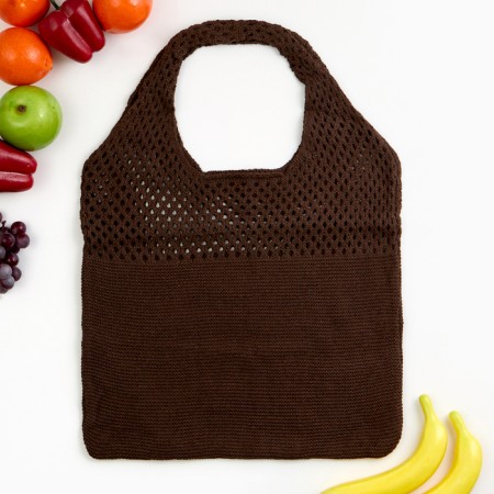 ALOSKA 38 x 62 cm, handle 22 cm, cell 0.5 cm, brown-3