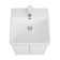 Tumbing under the Aquaton sink Scandil Doors, 45 cm, color white gloss, white matte