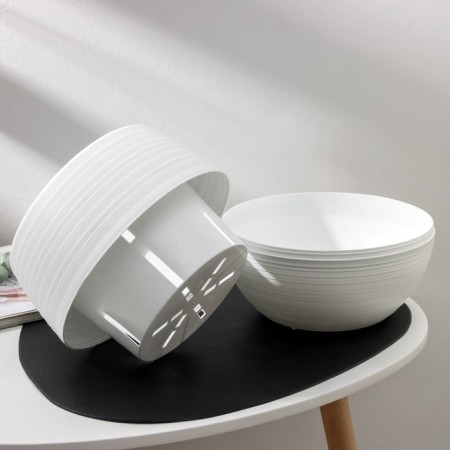 Pot for flowers "Japan", 3 l, white color-2