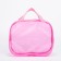 Cosmetic bag with lightning, with handles, pink color