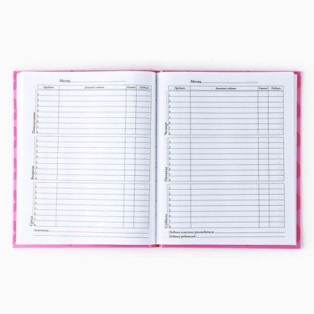 School diary for grade 1-11, in a solid cover, 40 l. "XO"-3