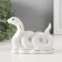 Souvenir Ceramics "Cobra Creeping" white with gold 4x11.3x8.5 cm
