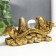 NECSK Polystone for bronze "2 carps in the rod of Zhui with a crystal" 5x4.5x12.5 cm