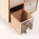 Casket wood 4 boxes "Gosque with hearts" 10x20x23 cm