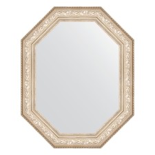 Mirror in the baguette frame, vignette silver 109 mm, 65x80 cm