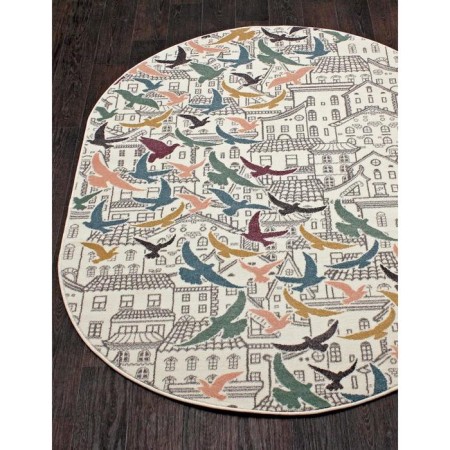 Oval carpet Merinos Sofit, size 120x180 cm, color Light Cream