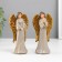Polystone souvenir "Angel girl with golden wings" mix 4.5x8x15.5 cm