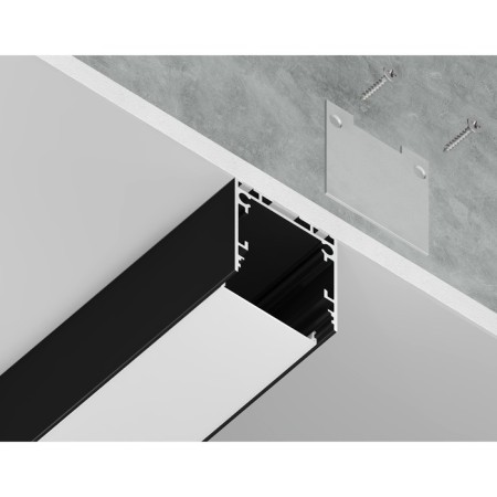 Profile aluminum overhead/suspended Ambrella Illumination Profile System, GP2500BK, 2000x25x25 mm, black color, matte Distractor-3