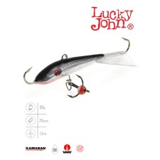 Балансир Lucky John FIN 5 + тройник, 7 см, цвет 13H блистер